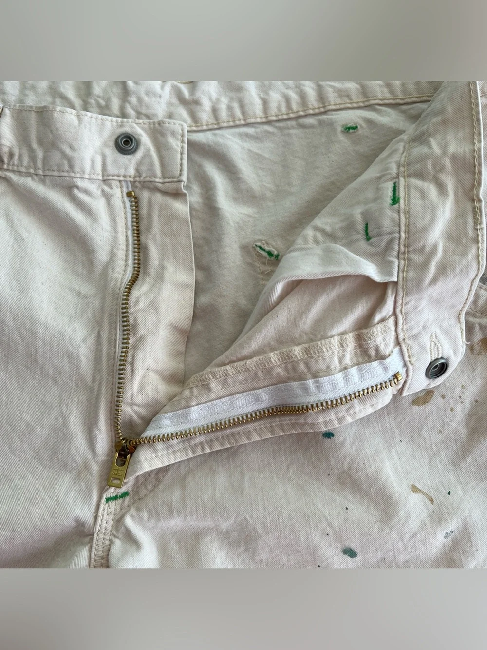 Polo Ralph Lauren 7-Inch Relaxed Fit Carpenter Shorts Rock Harbor Paint Splatter